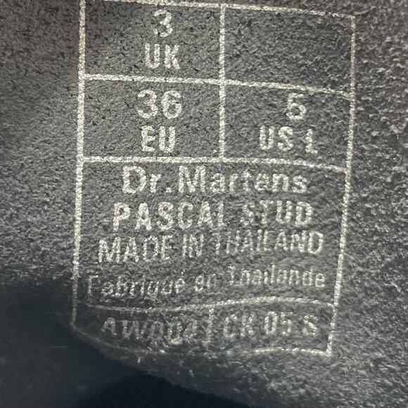 Dr Martens Docs Pascal Stud Combat Boots Womens Size 5 Patent Leather - Picture 10 of 11